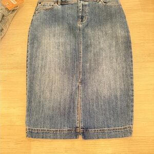 Talbots Blue Denim Skirt
